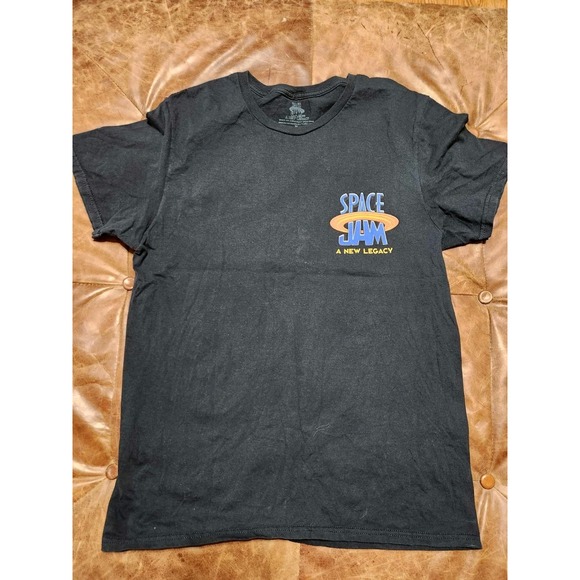 SPACE JAM A New Legacy Shirt Adult Mens M Black Looney Tunes Tunesquad Logo - Picture 2 of 3